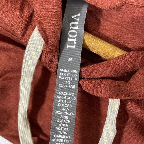 New Vuori Halo Essential Hoodie Womens Size Medium Currant Heather Athleisure - Picture 8 of 14